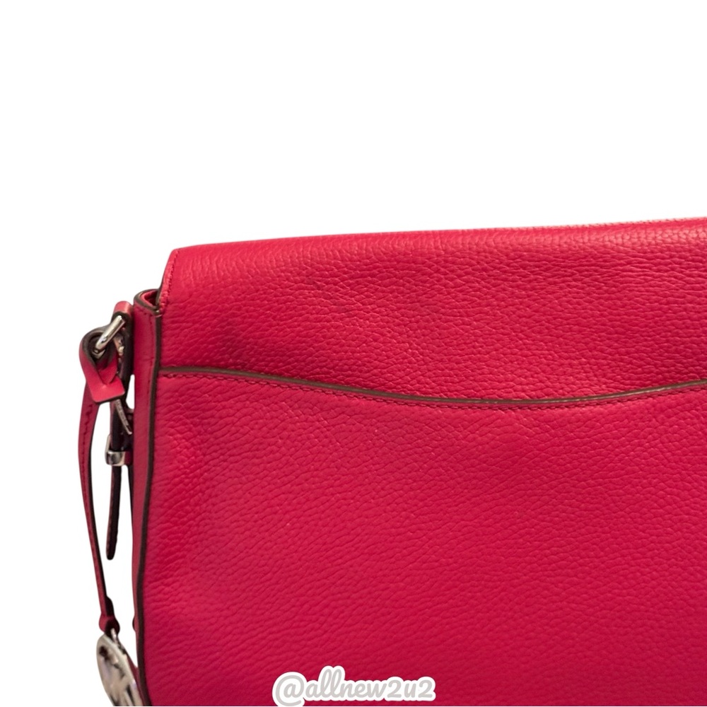 Michael Kors Medium Evie Flap Shoulder Bag Bright Red (pink) HP - Picture 14 of 14